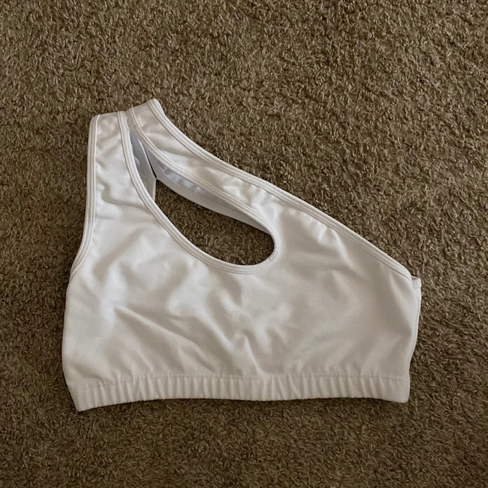 One Shoulder Sports Bra Top